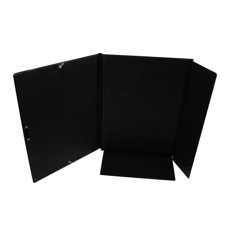 Comprar Carpeta con gomas y bolsa Folio plástico negro (1130010). DISOFIC