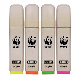 Marcador fluorescente 4 colores WWF for a living planet