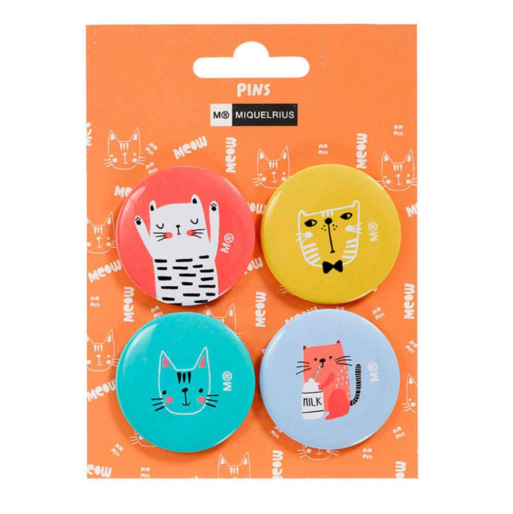 Set 4 pins Cat Rule