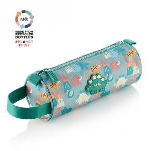 Portatodo redondo Dino Roar reciclado 23x9x9cm