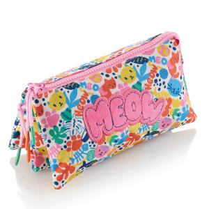 Portatodo triple Matisse Cats reciclado 22x2x11,5cm