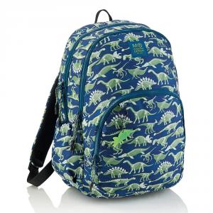 Mochila triple Oslo Fossil brilla en la oscuridad reciclada 28x16,5x41cm