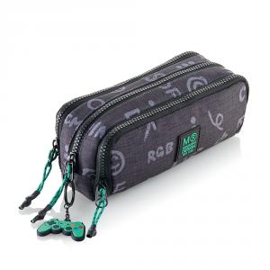 Portatodo triple organizador Game Over reciclado 21x7x9cm