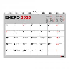 Calendario A4 pared Basic 18 meses 2024-2025