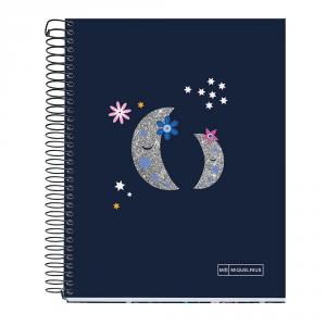 Bloc A5 cuadro 5mm. 140 hojas microperforado Night Garden