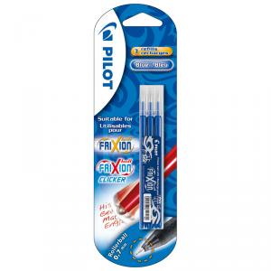 Recambio bolígrafo Frixion Ball y Clicker Azul blíster 3 unidades