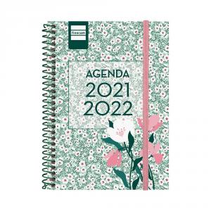 Agenda espiral secundaria octavo semana vista Floral 2021/2022