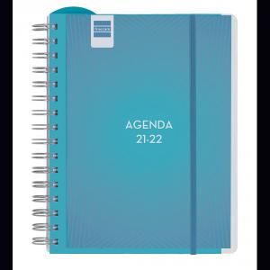 Agenda espiral Magistral personalizable cuarto semana vista azul 2021/2022