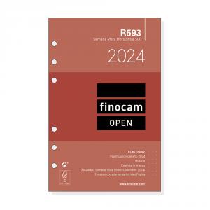 Recambio agenda R593 2024 anual 500 semana vista horizontal