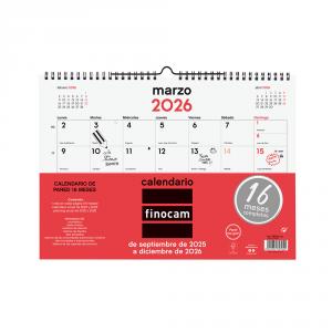 Calendario pared L escribir 2025-2026 16 meses