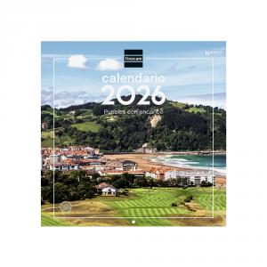 Calendario pared 30x30 2026 pueblos con encanto