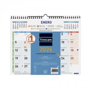 Calendario pared color escribir M 2026