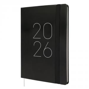 Agenda lisa FA5 negro 2026 semana vista vertical