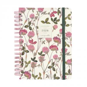 Agenda espiral Moniquilla E10 amapola 2026 día página