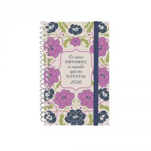 Agenda espiral Design E3 imposible 2026 semana vista horizontal