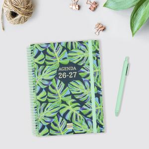 Agenda espiral cuarto Diva Selva semana vista horizontal 2026-2027