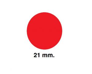 Gomet círculo grande Rojo