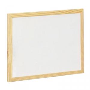 Pizarra blanca 60 x 90cm. con marco de madera