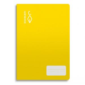 Cuaderno cuarto color amarillo pauta Montessori 5mm 32 hojas