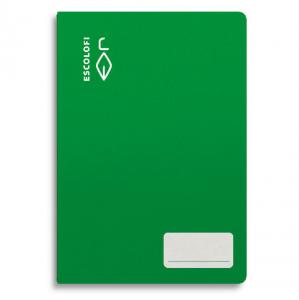 Cuaderno cuarto color verde pauta Montessori 5mm 32 hojas