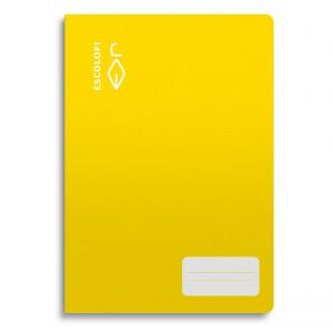 Cuaderno cuarto color amarillo pauta Montessori 3,5mm 32 hojas