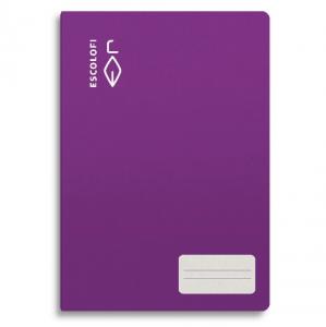 Cuaderno cuarto violeta pauta Montessori 3,5mm. 32 hojas