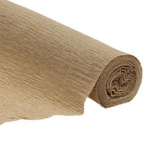 Rollo de papel crepe marrón pálido (unidad)