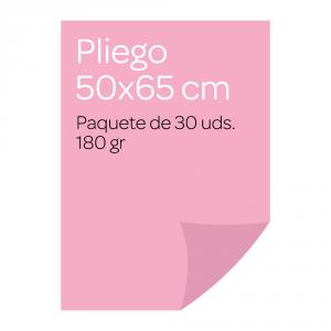 Cartulina pliego rosa 30 unidades
