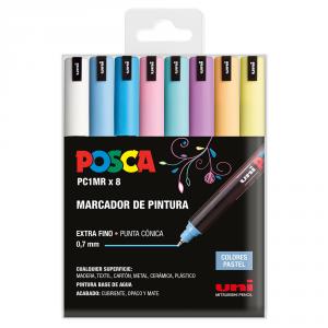 Rotulador Posca PC1MR 8 colores pastel
