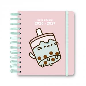 Agenda escolar 2026/2027 Pusheen día página M 11 meses