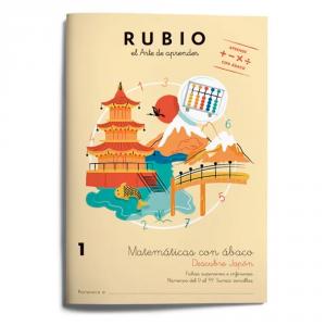 Cuaderno de matemáticas con ábaco 1. Rubio