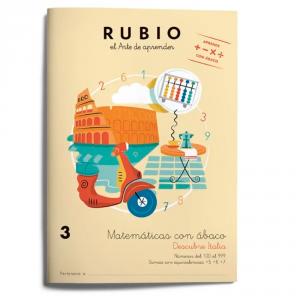 Cuaderno de matemáticas con ábaco 3. Rubio