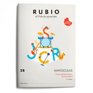 Cuaderno mayúsculas 2B. Rubio