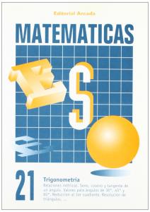 Matematicas ESO 21. Trigonometría.